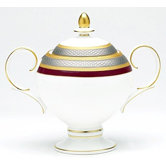 Ruby Coronet 9 oz. Sugar Bowl with Cover