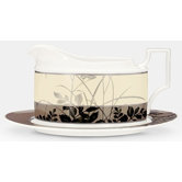 Twilight Meadow 16 oz. Gravy Boat with Tray
