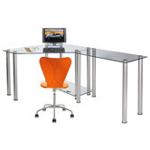 CT Computer/Laptop Desk Corner Computer Desk with Right Extension Table