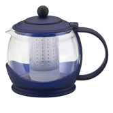 Prosperity Teapot with BPA Free Shut Off Infuser in Blue