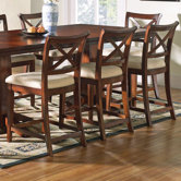 Alyssa Counter Height Dining Chair in Multi-Step Rich Cherry