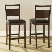 Fairway Bicast Leather Bar Stool