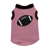 Football Dog Sweater Vest in Pink