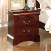 Louis Philippe 2 Drawer Nightstand