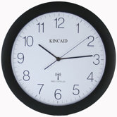 Radio Controlled Wall Clock with Black Frame
