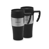 Travel Mug in Black (Set of 2)