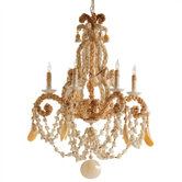 Strasbourg 6 Light Shell Chandelier