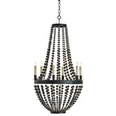 Carsten 6 Light Iron / Brass Chandelier
