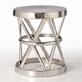 DO NOT SET LIVE!DO NOT SET LIVE!Costello Side Table in Polished Nickel