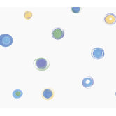 Whimsical Children's Vol. 1 Swirly Dot Wallpaper in Blue