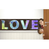 Peace and Love Mural Style Border