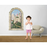Castle Window Main Gate Wall Decal