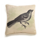 Bird Etching Pillow