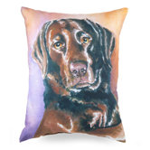 Painted Lab Pillow