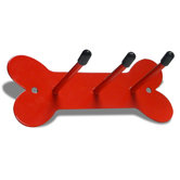 Bone Wall Mount Dog Leash/Key Holder