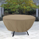 Round Patio Table Cover in Sand