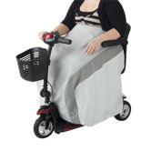 Zippidy Mobility Scooter and Wheelchair Lap Blanket in Pearl Grey and Pewter