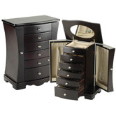 Espresso Contemporary Jewelry Box