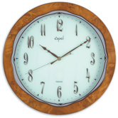 Opal Wooden Round Clock in Classy Finish