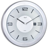 Round Case Clock with Date