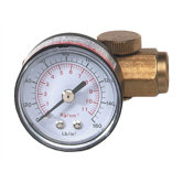 1/4" NPT Female Throttle Valve with Gauge
