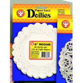 Doilies 6 White Round 100/pk
