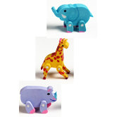 3d Zoo Eraser 60 Count