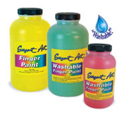 16oz Washable Finger Paint Brown