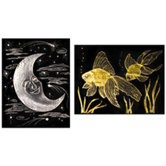 S Art Paper Gold/silver Foil 50 Pk