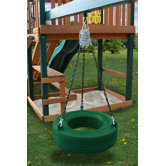 Commercial Grade Tire Swing in Green