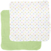 Receiving Blanket in Animal / Sage (2-Pack)