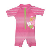 Stripe Sunsuit in Pink