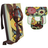 Organic Bib and Burp Gift Set in Mocha