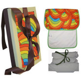 Organic Burp and Wash Gift Set in Sunrise