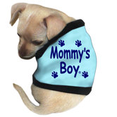 Mommy's Boy Dog Tank in Blue