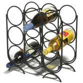 9 Bottle Tabletop Wine Rack