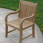 Teakwood Roll Dining Arm Chair