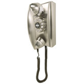 302 Classic Brushed Chrome Wall Phone