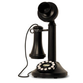 The Candlestick Phone in Black