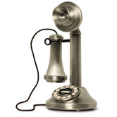 The Candlestick Phone in Brushed Chrome
