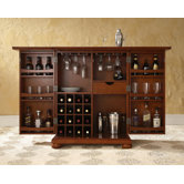 Alexandria Expandable Bar Cabinet in Classic Cherry