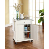 Kitchen Cart with Granite Top
