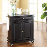 Kitchen Cart with Granite Top