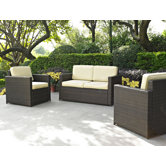Palm Harbor 3 Piece Deep Seating Group with Cushions