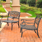 Sedona 2 Piece Cast Lounge Chair (Set of 2)