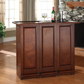 Mobile Folding Bar in Vintage Mahogany