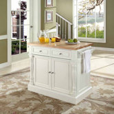 Kitchen Island with Butcher Block Top