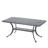 Sedona Cast Aluminum Rectangular Coffee Table