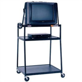 48" High, 2-Shelf Wide Body TV Cart