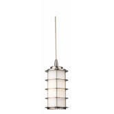 Organic Modern Hollywood Hills Mini Pendant Shade in Metallic Silver